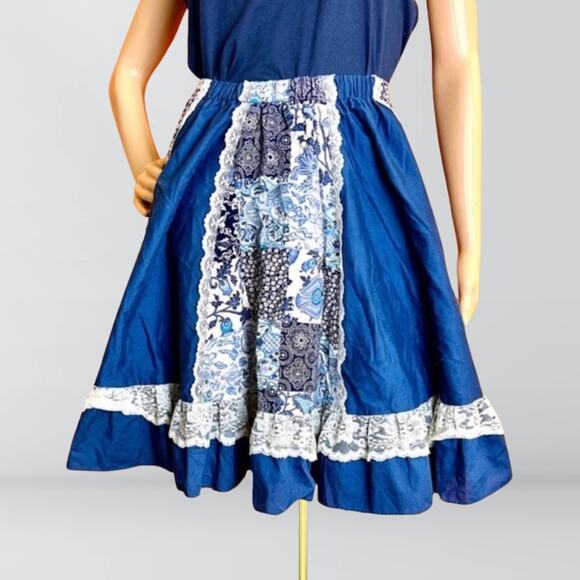 Vintage Pitchfork Brand Square Dance Skirt - Picture 1 of 3